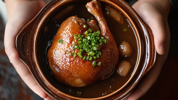 焖鸭肉清汤