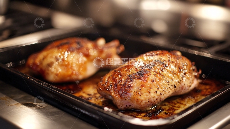 高清大图下载【趣麦麦图】炉烤烤鸡腿1