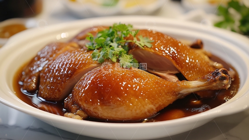 高清大图下载【趣麦麦图】红烧鸭肉清汤