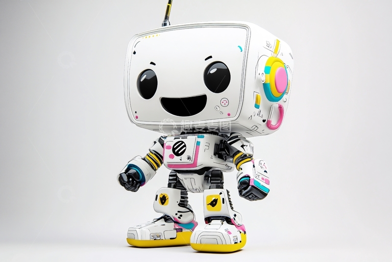 高清大图下载【趣麦麦图】科技感娃娃吉祥物