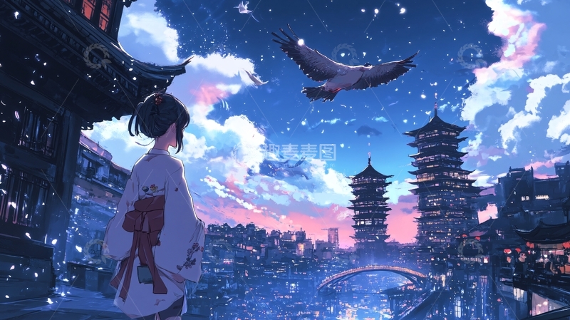 高清大图下载【趣麦麦图】新海诚动漫风格