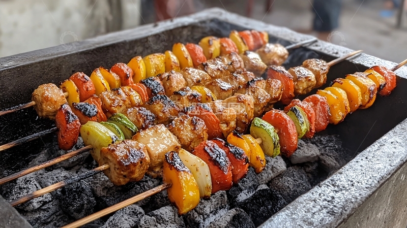 高清大图下载【趣麦麦图】烤串高清图1