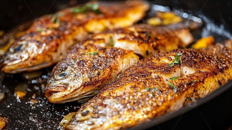 高清大图下载【趣麦麦图】高清烤鱼素材