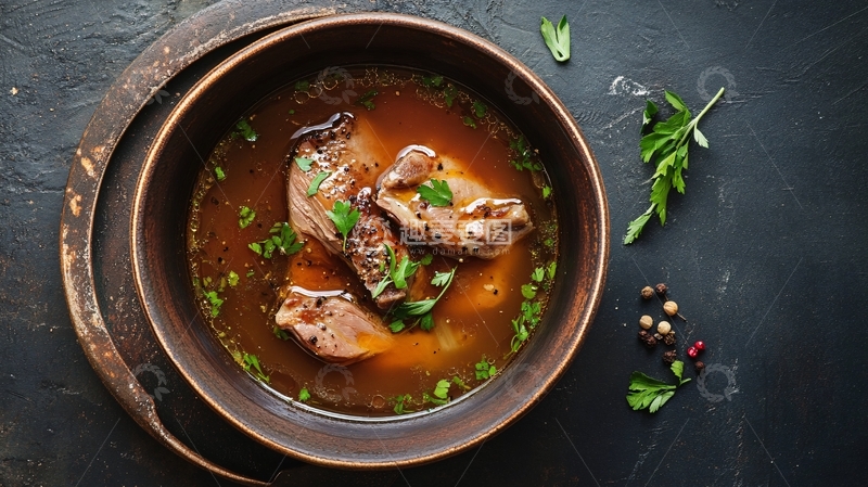 高清大图下载【趣麦麦图】鸭肉清汤1