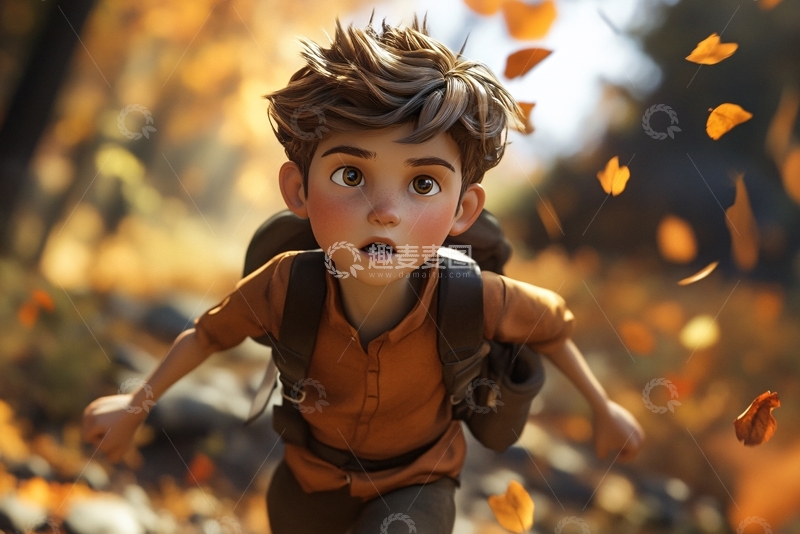 高清大图下载【趣麦麦图】原创小野人