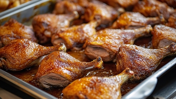 卤味熟食店的卤鸭