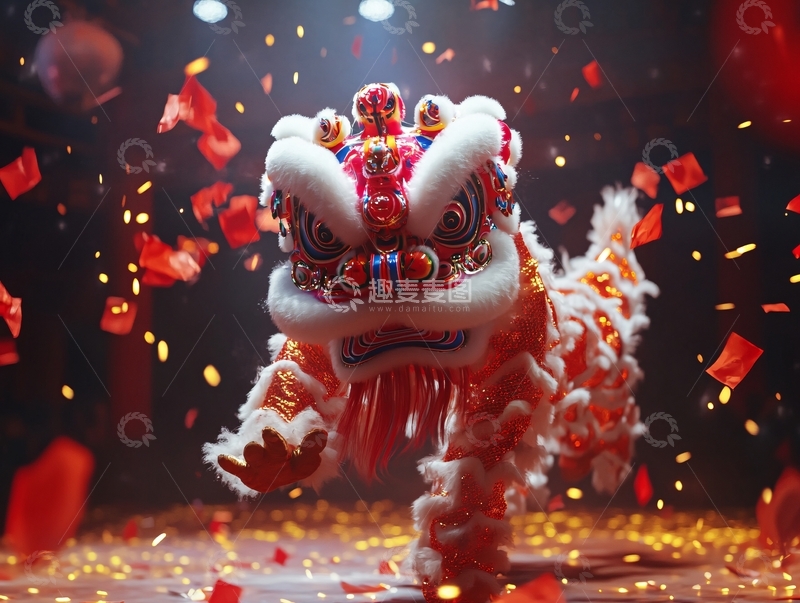 高清大图下载【趣麦麦图】舞狮摄像1