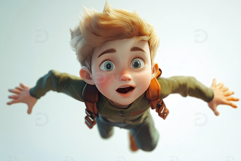 高清大图下载【趣麦麦图】卡通写实人物