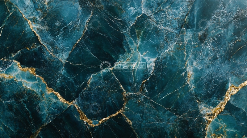高清大图下载【趣麦麦图】高清蓝色大理石纹理1
