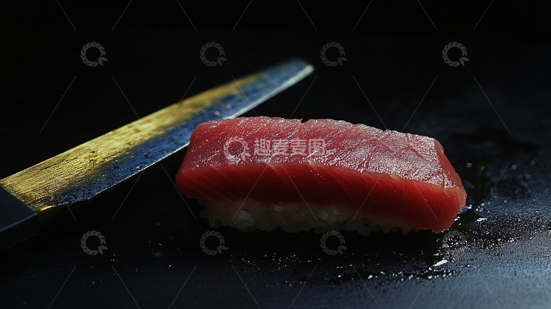 高清大图下载【趣麦麦图】切割蓝鳍金枪鱼