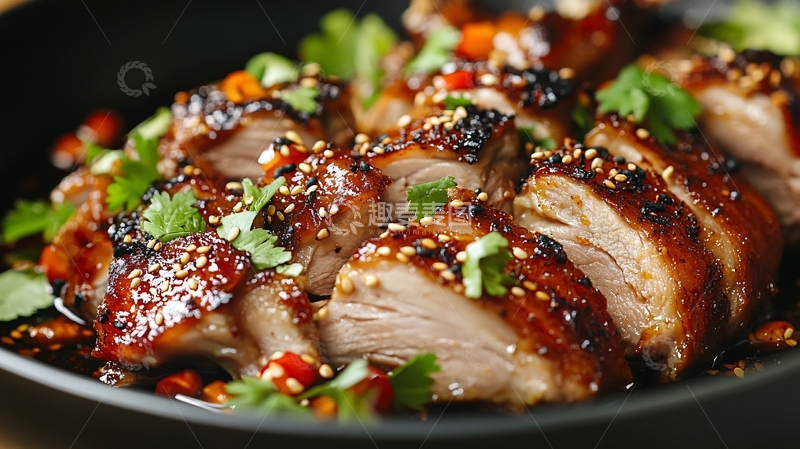 高清大图下载【趣麦麦图】捞汁鸭胸肉