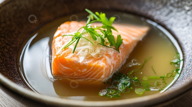 高清大图下载【趣麦麦图】翅汤鲑鱼