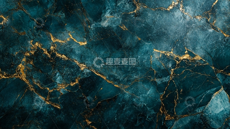 高清大图下载【趣麦麦图】青蓝色大理石纹理