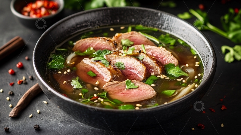 高清大图下载【趣麦麦图】鸭肉清汤