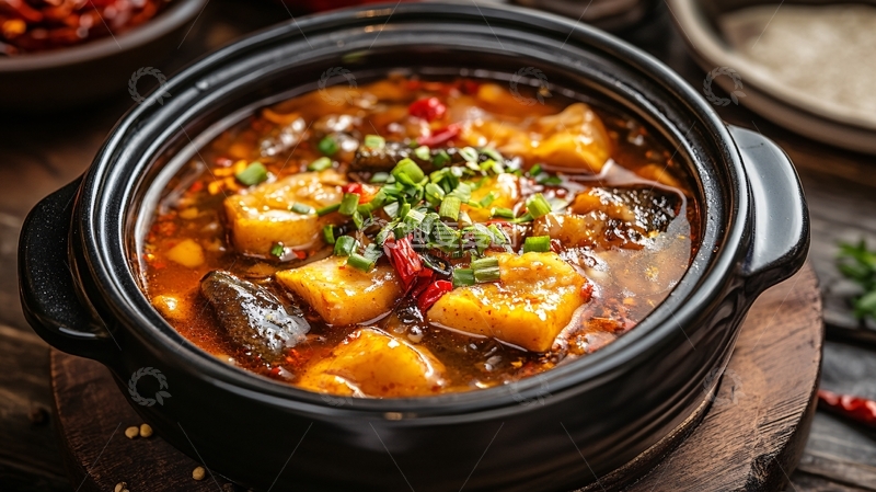 高清大图下载【趣麦麦图】麻辣鲟鱼