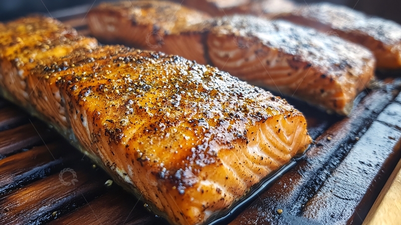 高清大图下载【趣麦麦图】烤挪威鲑鱼