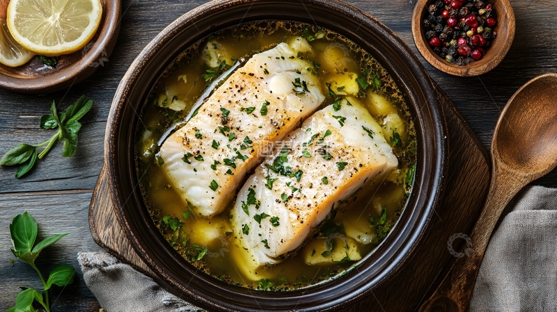 高清大图下载【趣麦麦图】柠檬酸汤鱼片