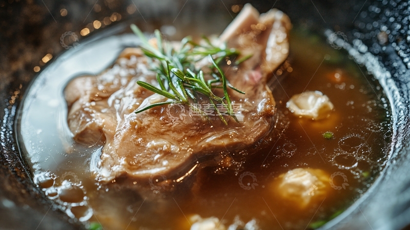 高清大图下载【趣麦麦图】茶香牛尾1