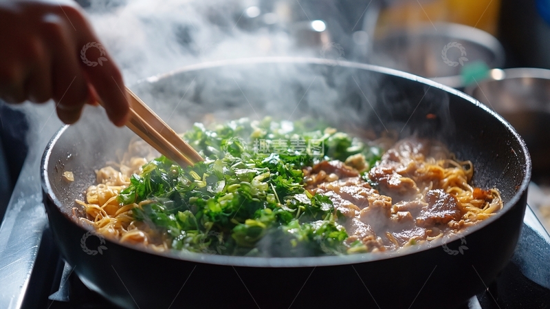 高清大图下载【趣麦麦图】煮方便面