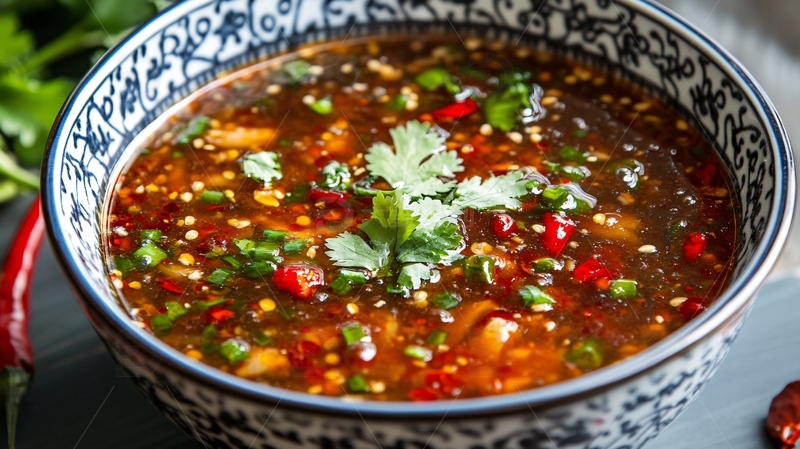 酸辣汤特写