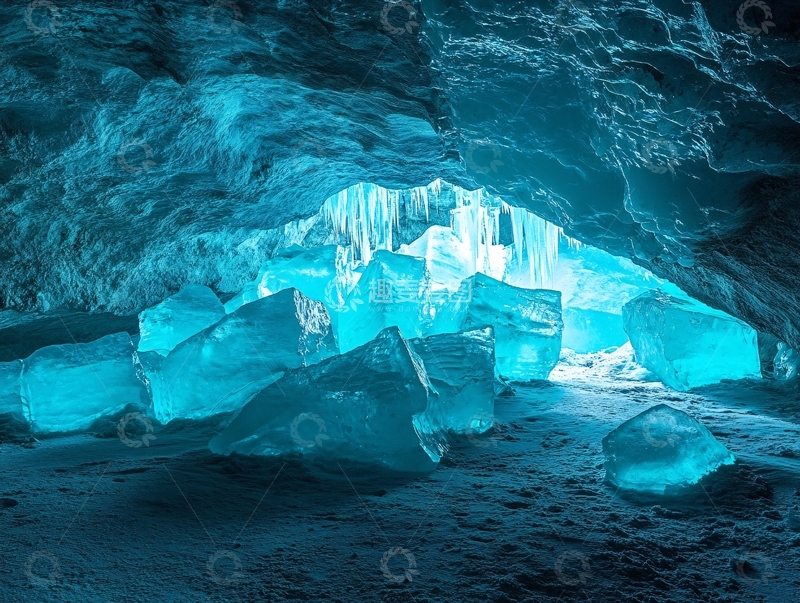 高清大图下载【趣麦麦图】冰晶洞窟奇景
