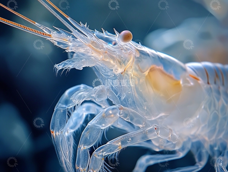 高清大图下载【趣麦麦图】游动的虾1