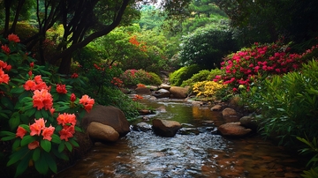 溪畔杜鹃花