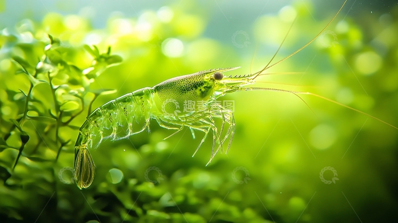 高清大图下载【趣麦麦图】水族箱小虾
