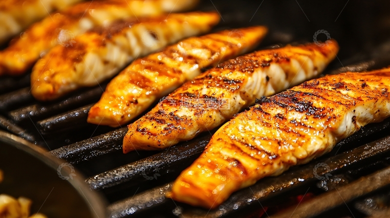 高清大图下载【趣麦麦图】炭烤鸡胸肉