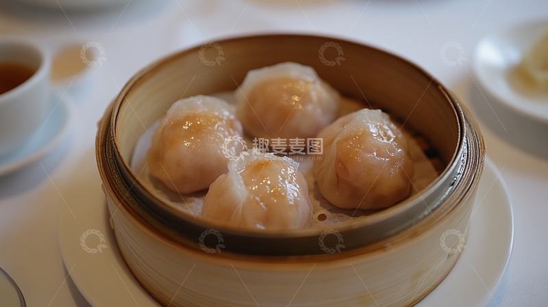 高清大图下载【趣麦麦图】一笼虾饺皇