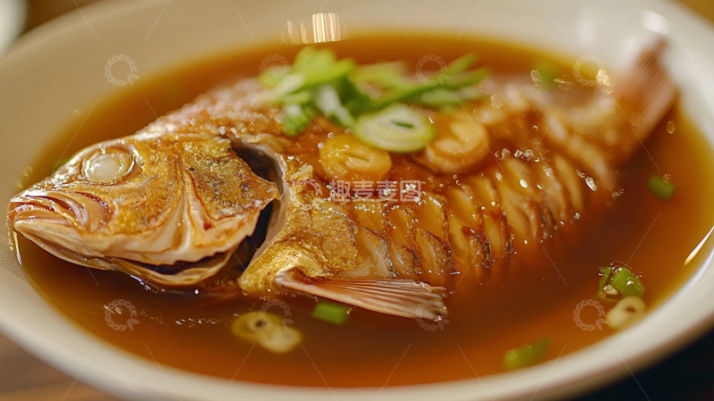 高清大图下载【趣麦麦图】五香炖鳕鱼清汤