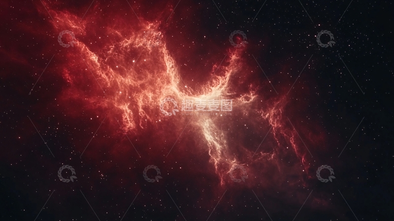 高清大图下载【趣麦麦图】红色星云