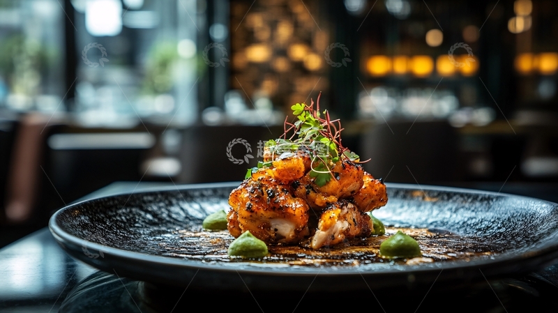 高清大图下载【趣麦麦图】鹅肝海胆塔