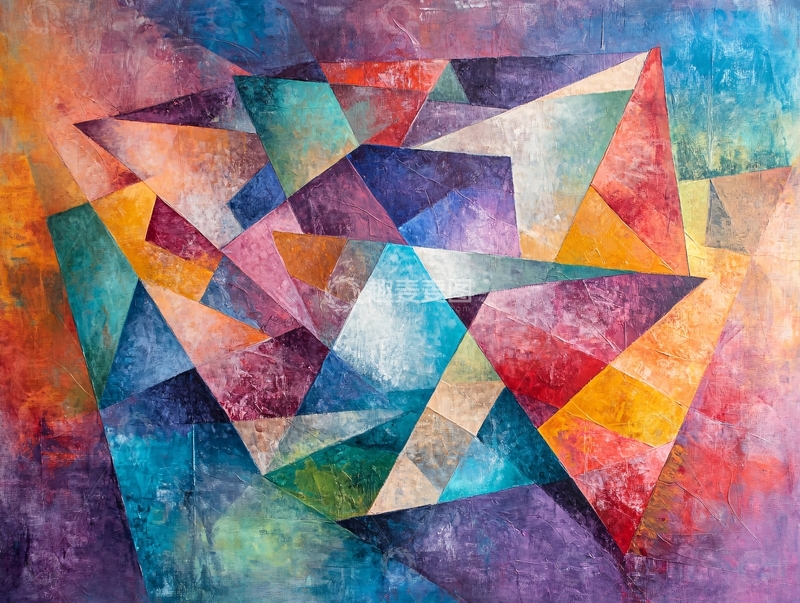 高清大图下载【趣麦麦图】几何抽象画派