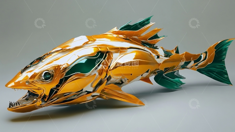 高清大图下载【趣麦麦图】黄金锷鱼设计