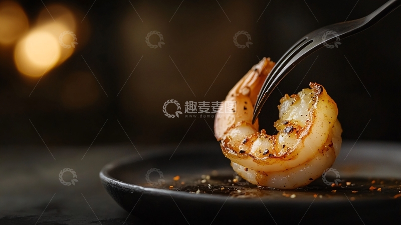 高清大图下载【趣麦麦图】西餐虾仁