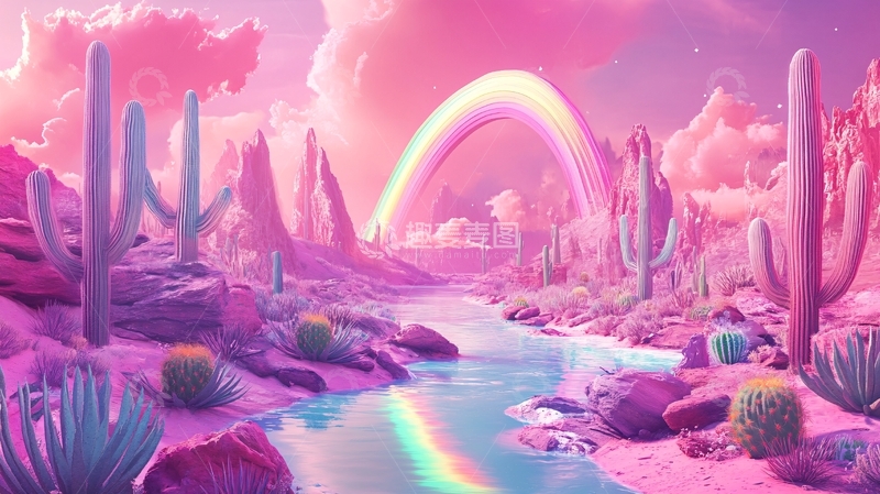 高清大图下载【趣麦麦图】霓虹灯场景造型2