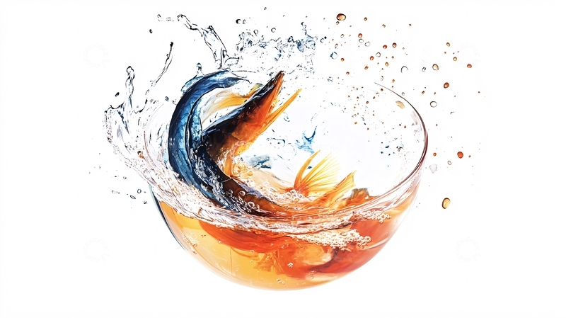 高清大图下载【趣麦麦图】水果落水瞬间2