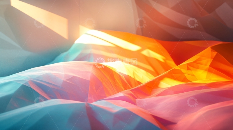 高清大图下载【趣麦麦图】立体感酷炫渐变背景