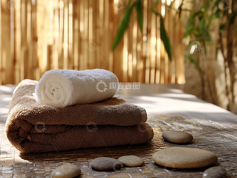 高清大图下载【趣麦麦图】石头按摩放松