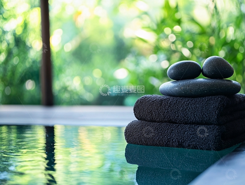 高清大图下载【趣麦麦图】石疗按摩静谧时光