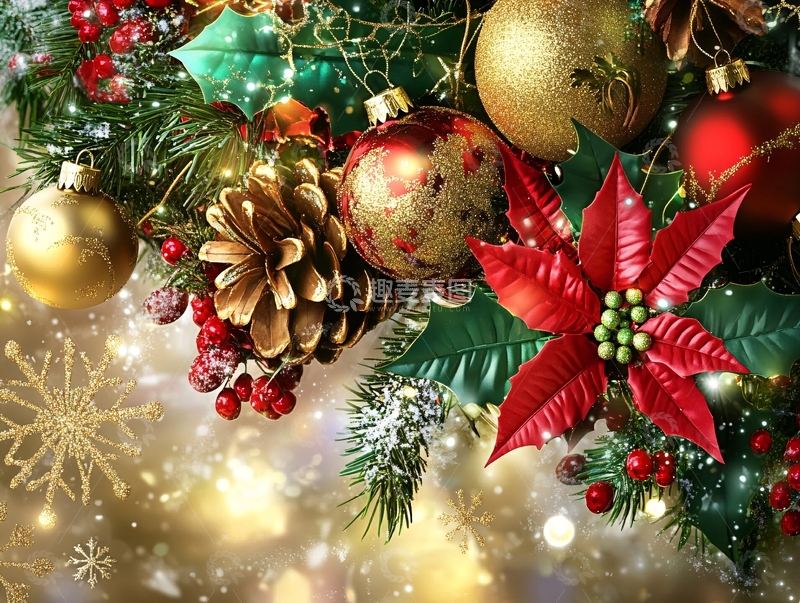 高清大图下载【趣麦麦图】圣诞节背景5