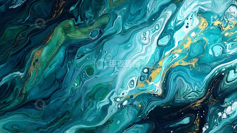 高清大图下载【趣麦麦图】抽象流体画