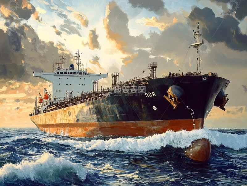 高清大图下载【趣麦麦图】船舶水粉画3