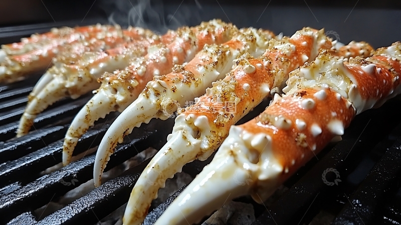 高清大图下载【趣麦麦图】炙烤雪蟹脚