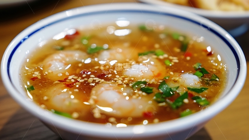 高清大图下载【趣麦麦图】五香清汤虾仁