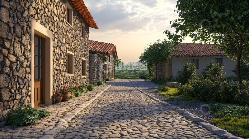 高清大图下载【趣麦麦图】现代乡村院落
