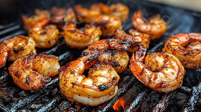 高清大图下载【趣麦麦图】碳烤虾仁