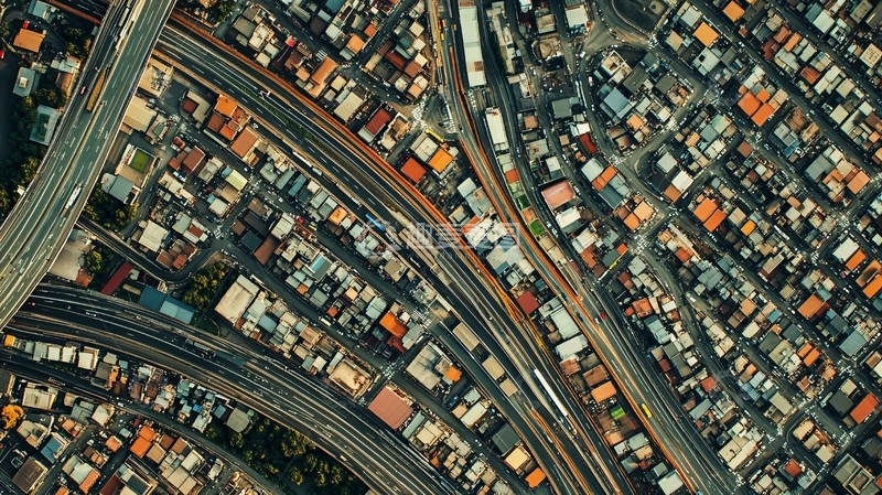 高清大图下载【趣麦麦图】日本密集房屋建筑