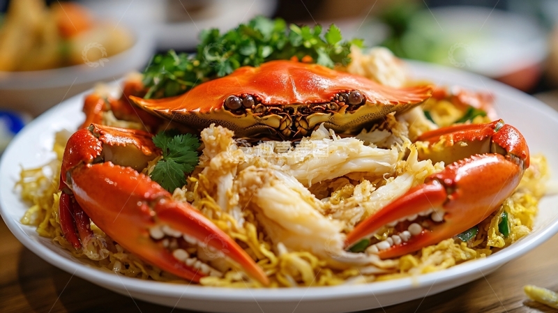 高清大图下载【趣麦麦图】蟹脚捞面1
